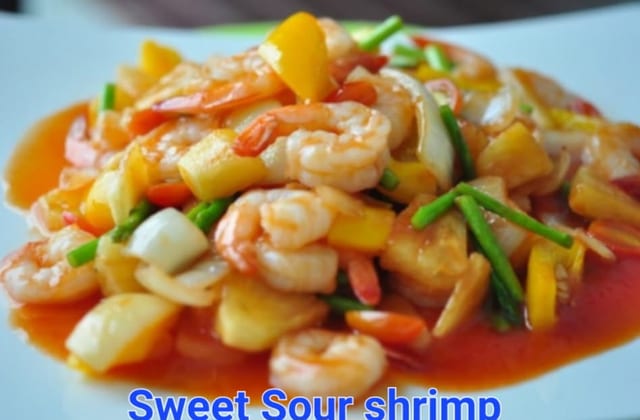 Sweet & Sour Shrimp.