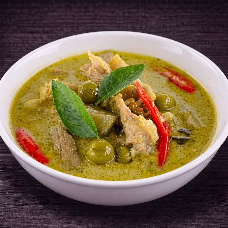 Delicious Green Curry Awaits