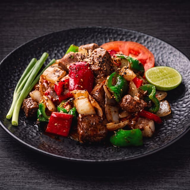 Stir Fried with Black Pepper.