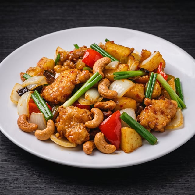 Stir Fried Chicken with Cashew Nuts.